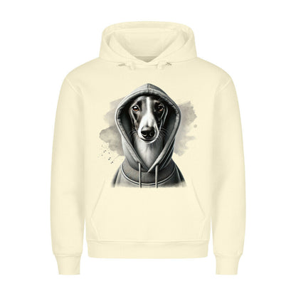 Premium Hoodie "Greyhound Hooded 2" Beige – hunde-shirt.de