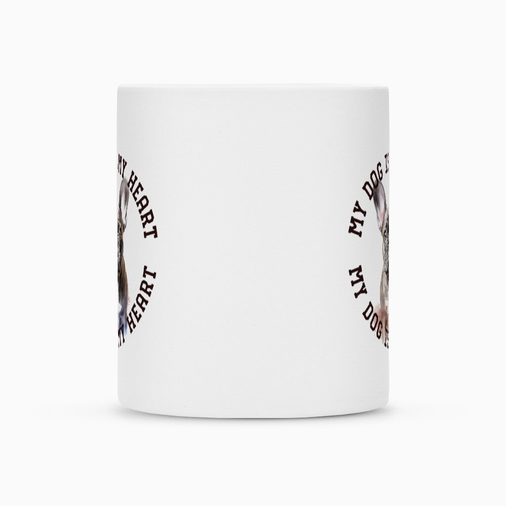 Tasse "Französische Bulldogge blau H" – hunde-shirt.de