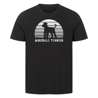 Premium T-Shirt "Airedale Terrier S" Schwarz – hunde-shirt.de