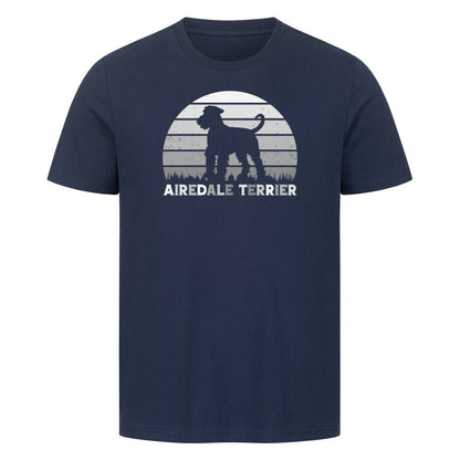 Premium T-Shirt "Airedale Terrier S" French Navy – hunde-shirt.de