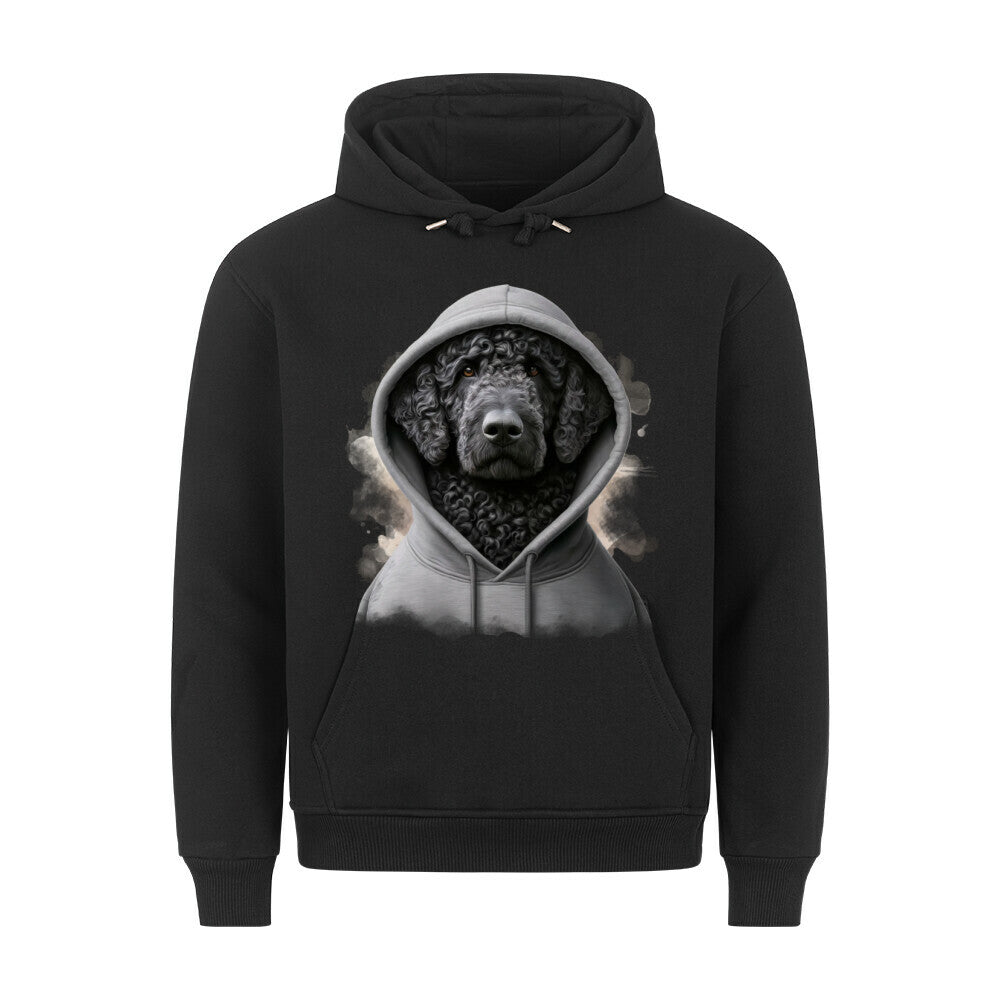 Premium Hoodie "Curly Coated Retriever Hooded" Schwarz – hunde-shirt.de
