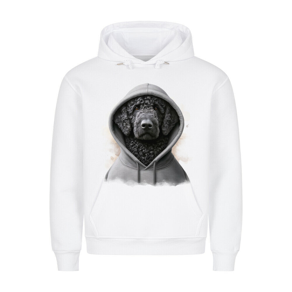 Premium Hoodie "Curly Coated Retriever Hooded" Weiß – hunde-shirt.de