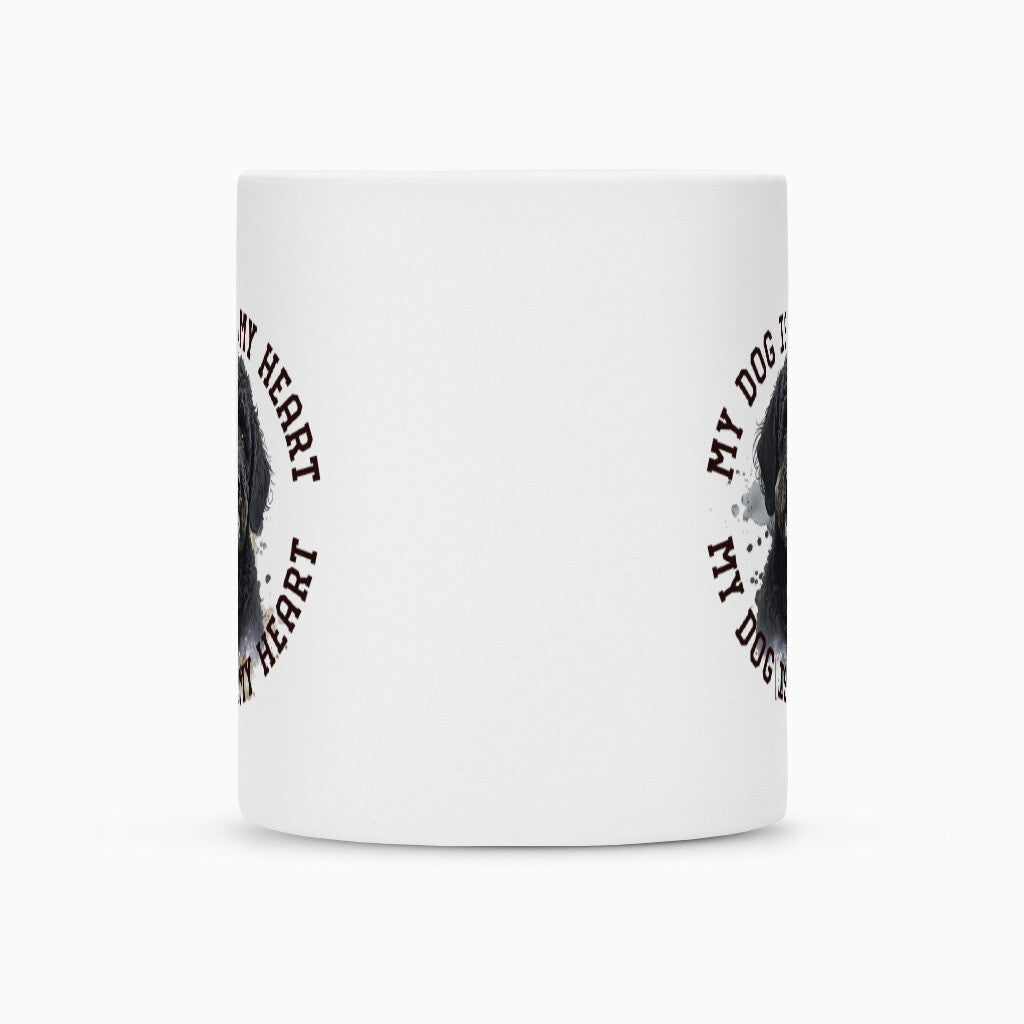 Tasse "Labradoodle schwarz HEART" – hunde-shirt.de