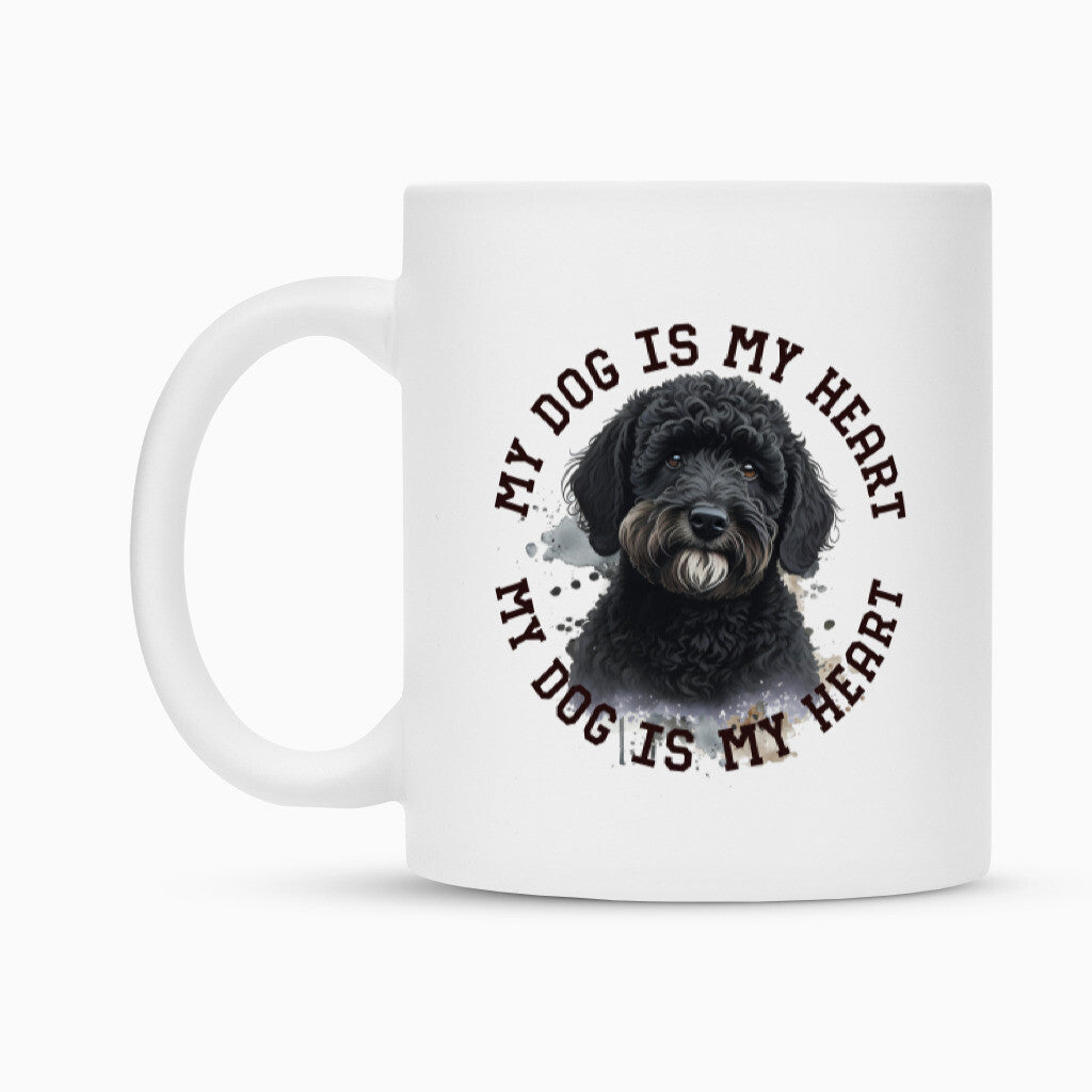 Tasse "Labradoodle schwarz HEART" – hunde-shirt.de