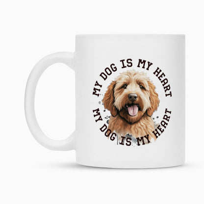 Tasse "Labradoodle braun HEART" – hunde-shirt.de