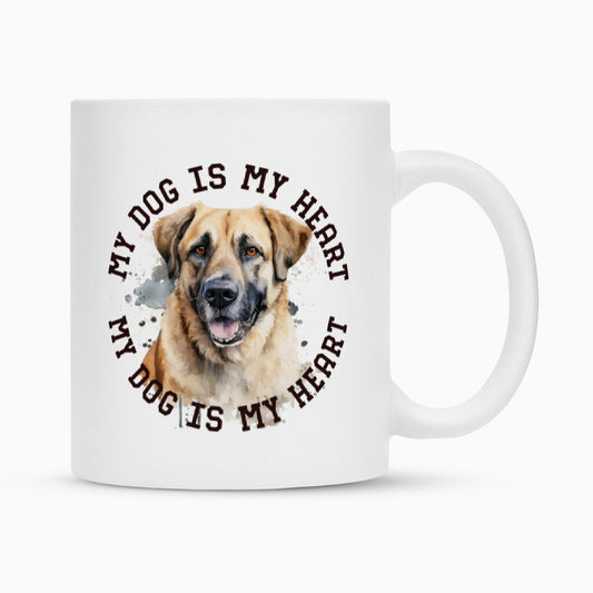 Tasse "Kangal HEART" Weiß – hunde-shirt.de
