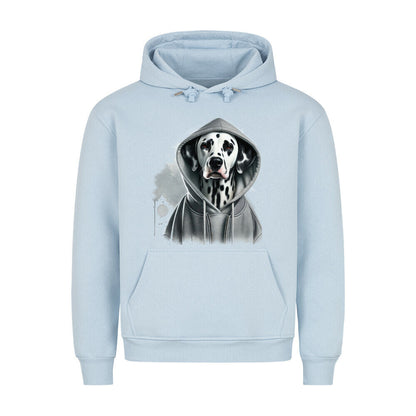 Premium Hoodie "Dalmatiner Hooded" Babyblau – hunde-shirt.de