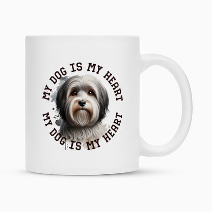 Tasse "Havaneser HEART 2" Weiß – hunde-shirt.de