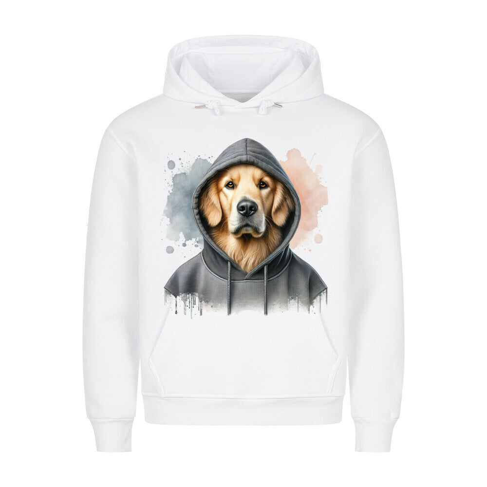 Premium Hoodie "Hovawart Hooded" Weiß – hunde-shirt.de