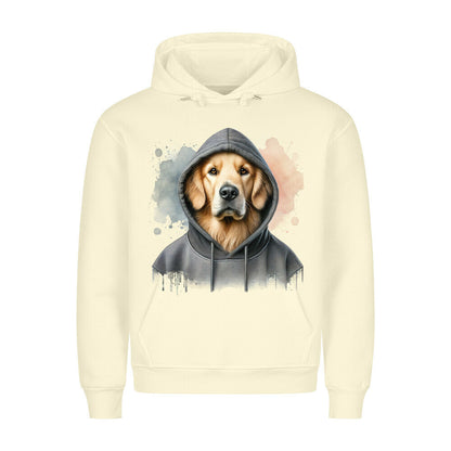 Premium Hoodie "Hovawart Hooded" Beige – hunde-shirt.de