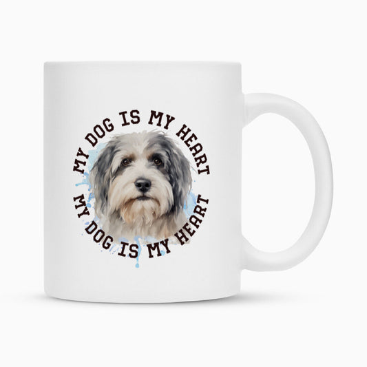 Tasse "Löwchen HEART" Weiß – hunde-shirt.de