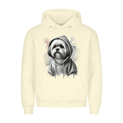 Premium Hoodie "Lhasa Apso Hooded" Beige – hunde-shirt.de