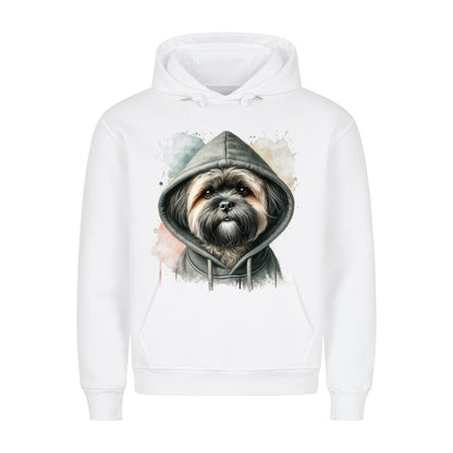 Premium Hoodie "Lhasa Apso Hooded 2" Weiß – hunde-shirt.de