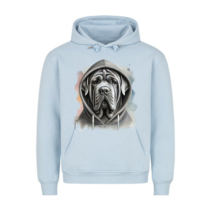 Premium Hoodie "Mastino Napoletano Hooded" Babyblau – hunde-shirt.de