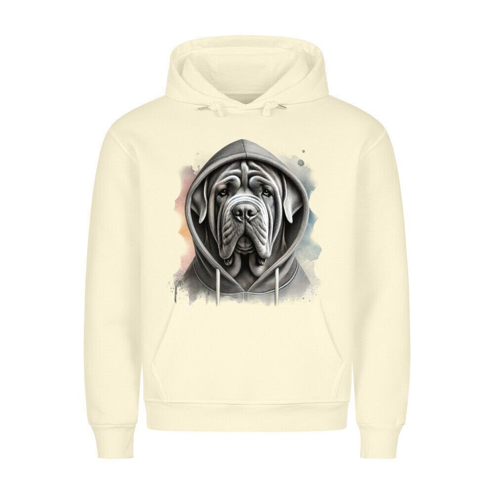 Premium Hoodie "Mastino Napoletano Hooded" Beige – hunde-shirt.de