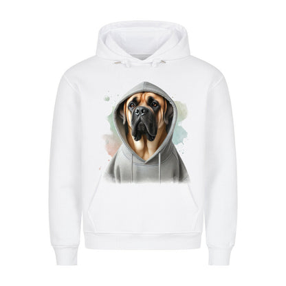 Premium Hoodie "English Mastiff Hooded 2" Weiß – hunde-shirt.de