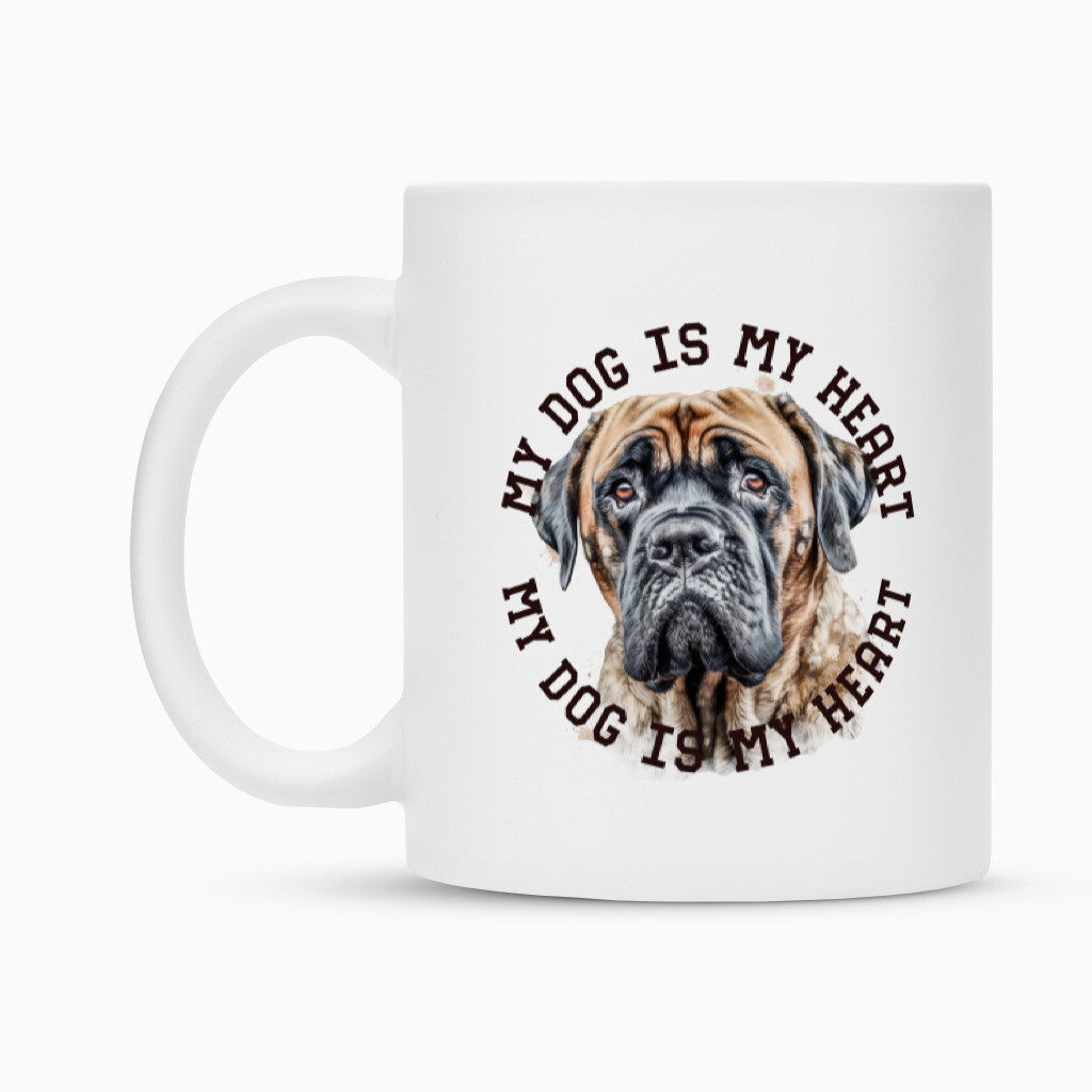 Tasse "English Mastiff HEART" – hunde-shirt.de