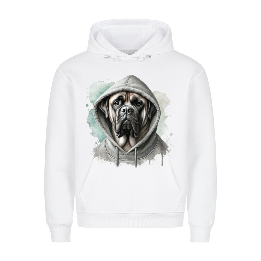 Premium Hoodie "Bullmastiff Hooded" Weiß – hunde-shirt.de