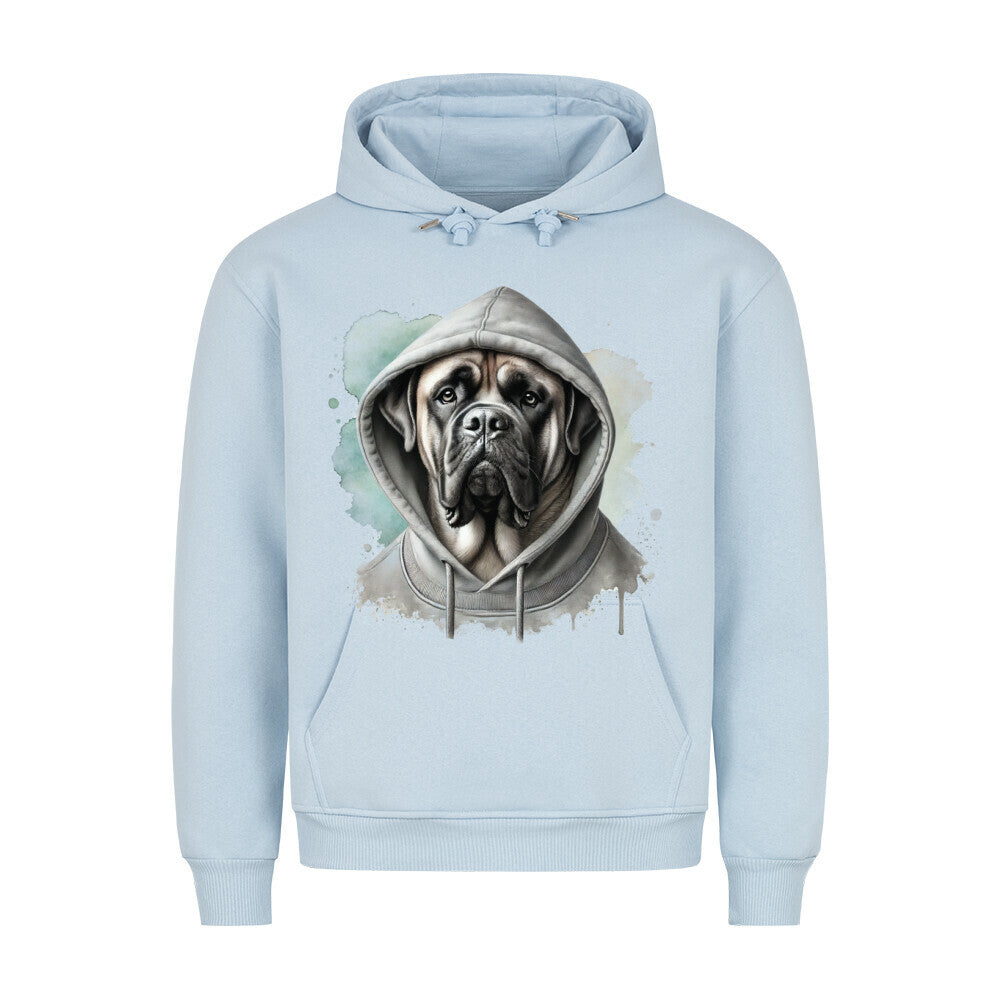 Premium Hoodie "Bullmastiff Hooded" Babyblau – hunde-shirt.de