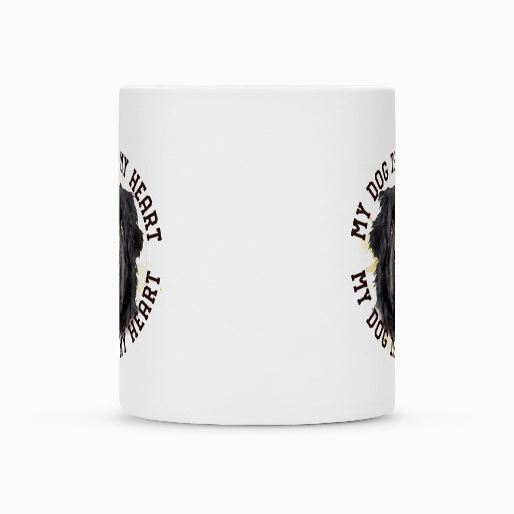 Tasse "Neufundländer schwarz HEART" – hunde-shirt.de