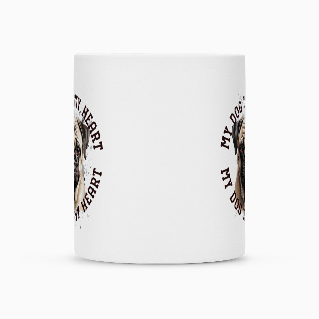 Tasse "Mops HEART" – hunde-shirt.de