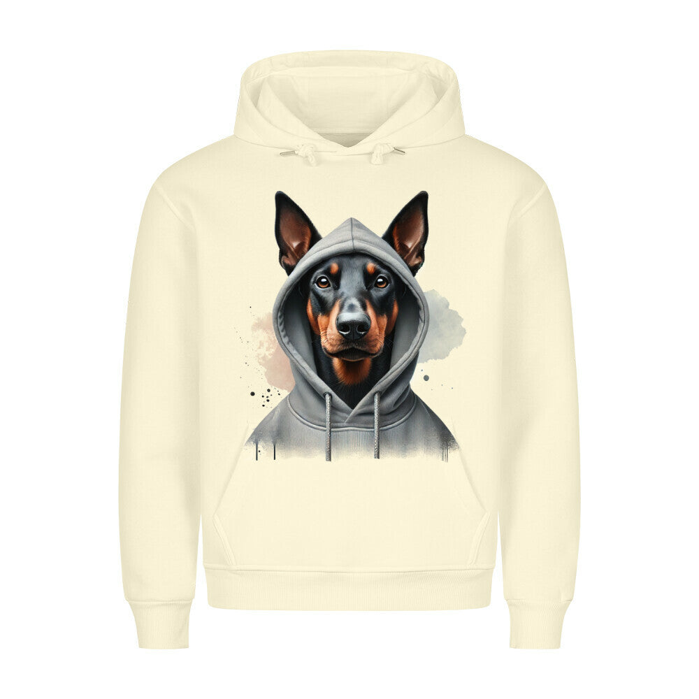 Premium Hoodie "Zwergpinscher Hooded" Beige – hunde-shirt.de