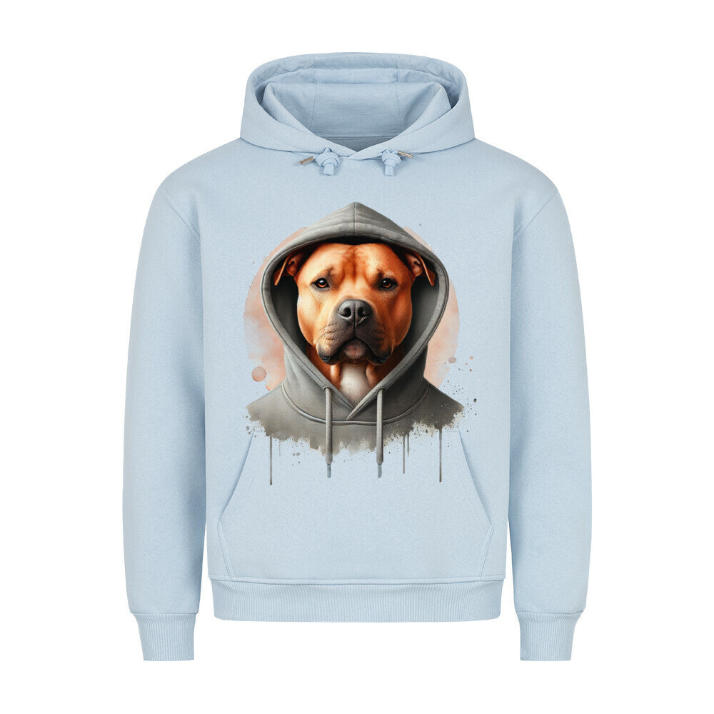 Premium Hoodie "American Pit Bull Terrier Hooded 2" Babyblau – hunde-shirt.de