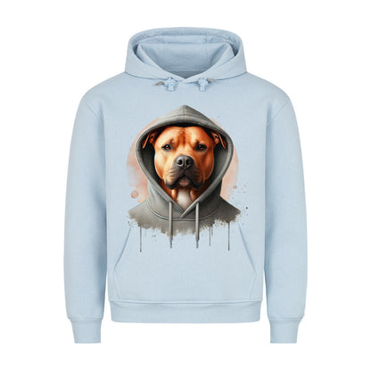 Premium Hoodie "American Pit Bull Terrier Hooded 2" Babyblau – hunde-shirt.de