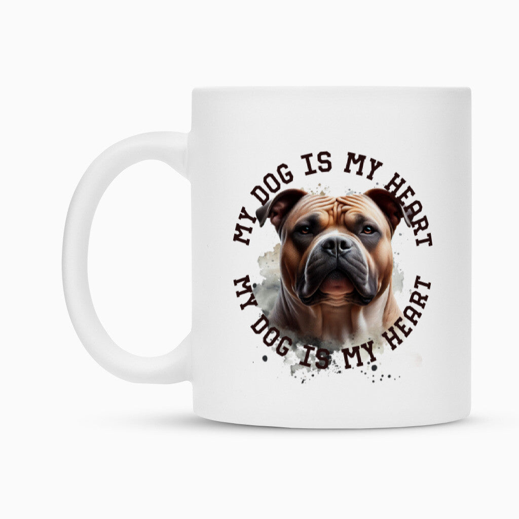 Tasse "American Bully XL HEART" – hunde-shirt.de