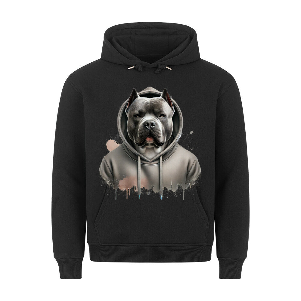 Premium Hoodie "American Bully XL Hooded" Schwarz – hunde-shirt.de