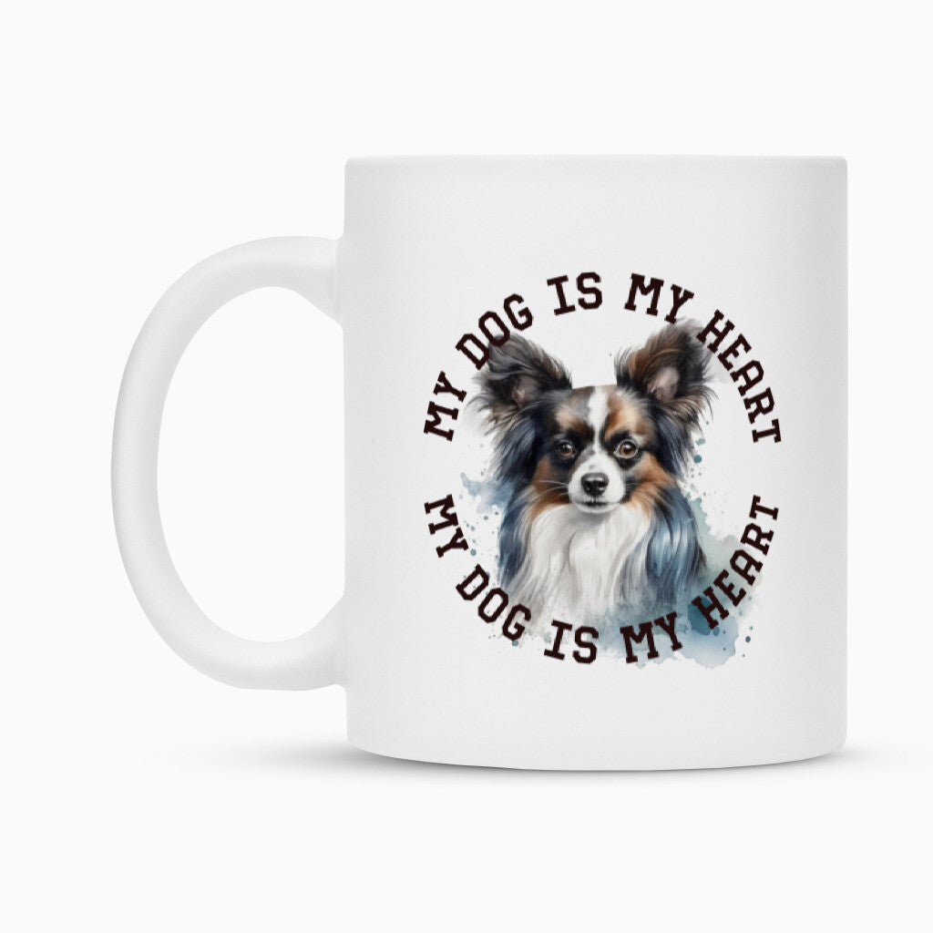 Tasse "Papillon HEART 2" – hunde-shirt.de