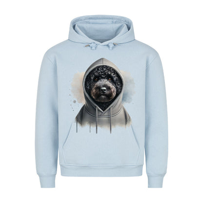 Premium Hoodie "Portugiesischer Wasserhund Hooded" Babyblau – hunde-shirt.de