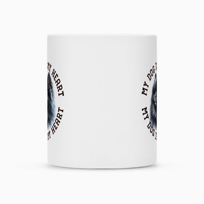 Tasse "Pomeranian schwarz HEART" – hunde-shirt.de