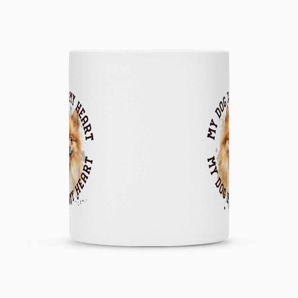 Tasse "Pomeranian braun HEART" – hunde-shirt.de