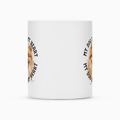 Tasse "Pomeranian braun HEART" – hunde-shirt.de
