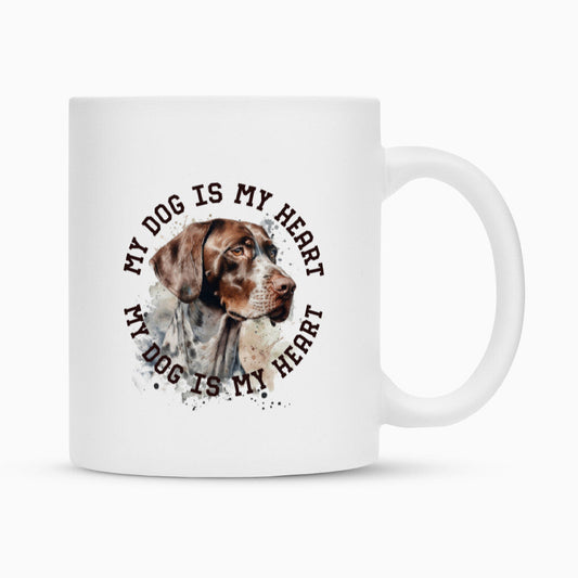 Tasse "English Pointer HEART" Weiß – hunde-shirt.de