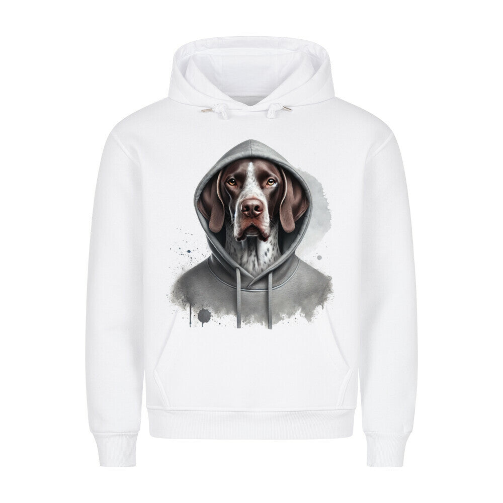 Premium Hoodie "English Pointer Hooded" Weiß – hunde-shirt.de