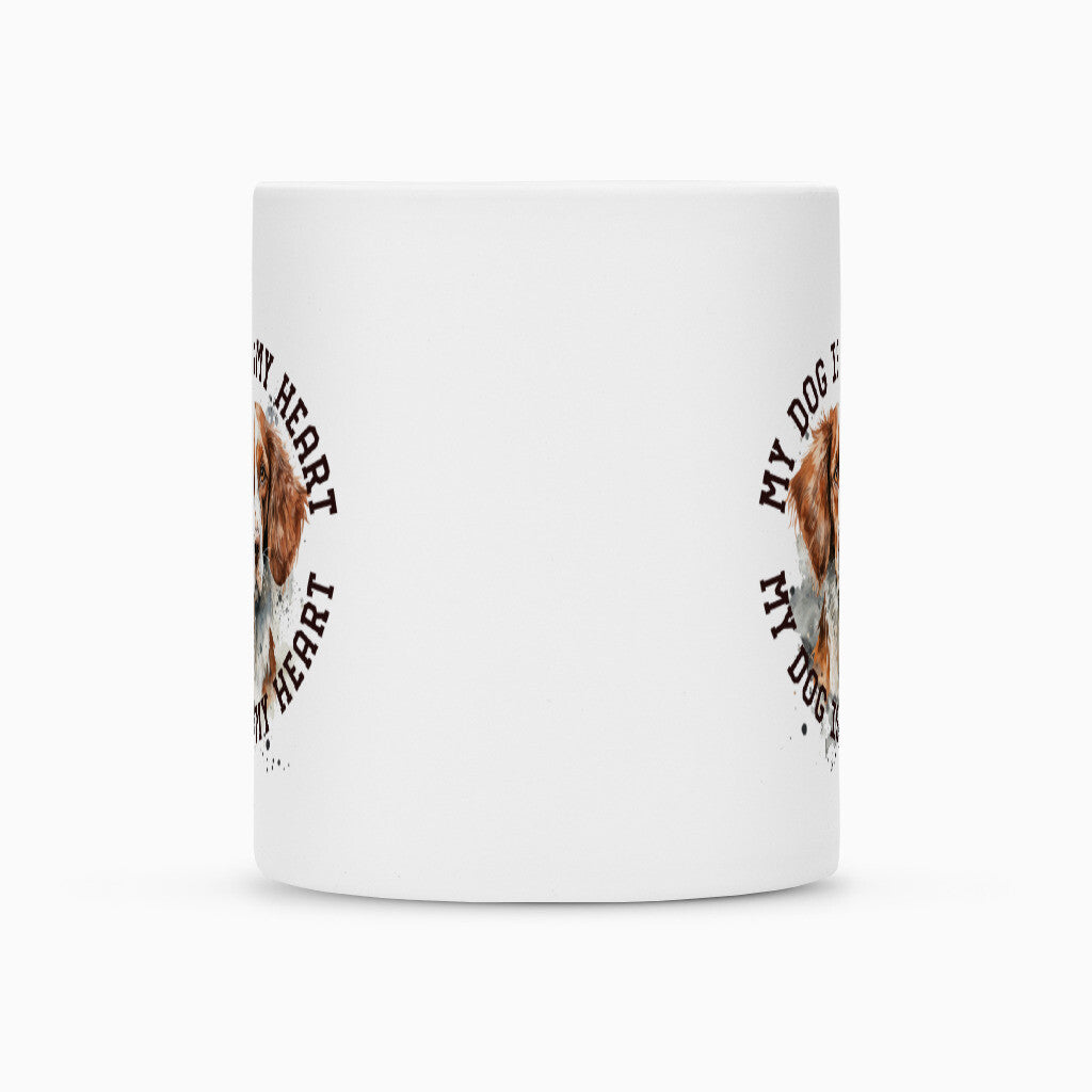 Tasse "Brittany Spaniel HEART" – hunde-shirt.de