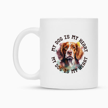 Tasse "Brittany Spaniel HEART 2" – hunde-shirt.de