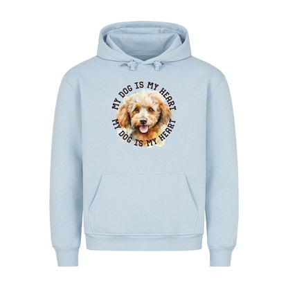Premium Hoodie "Toypudel HEART" Babyblau – hunde-shirt.de