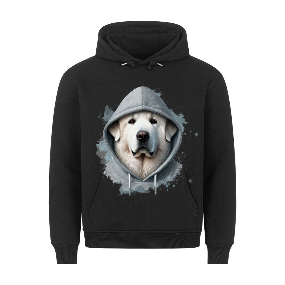 Premium Hoodie "Pyrenäenberghund Hooded" Schwarz – hunde-shirt.de