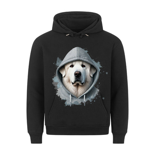 Premium Hoodie "Pyrenäenberghund Hooded" Schwarz – hunde-shirt.de