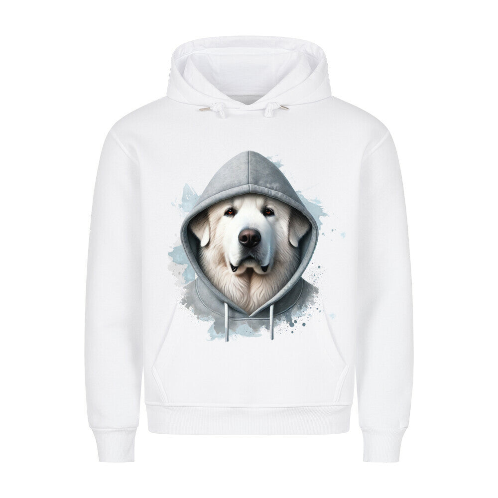 Premium Hoodie "Pyrenäenberghund Hooded" Weiß – hunde-shirt.de