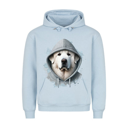 Premium Hoodie "Pyrenäenberghund Hooded" Babyblau – hunde-shirt.de