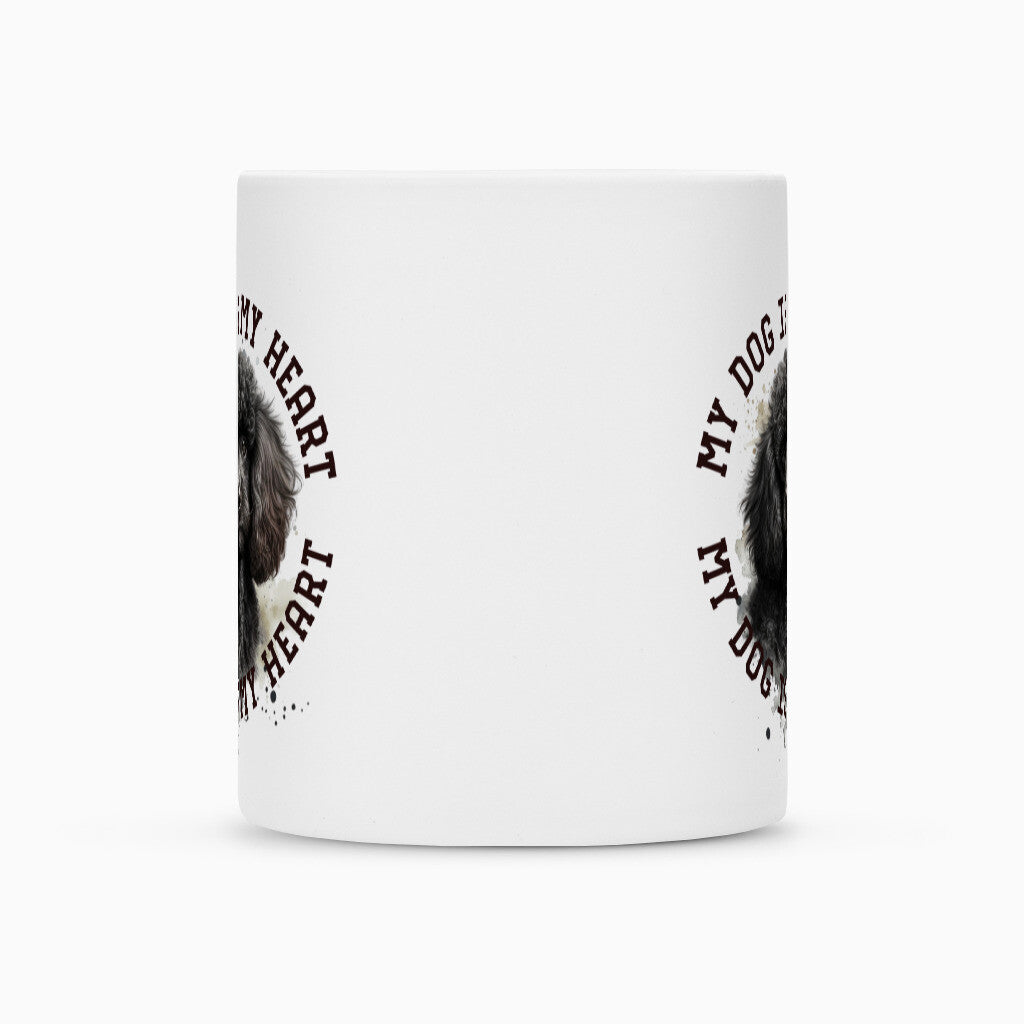 Tasse "Pudel schwarz HEART" – hunde-shirt.de