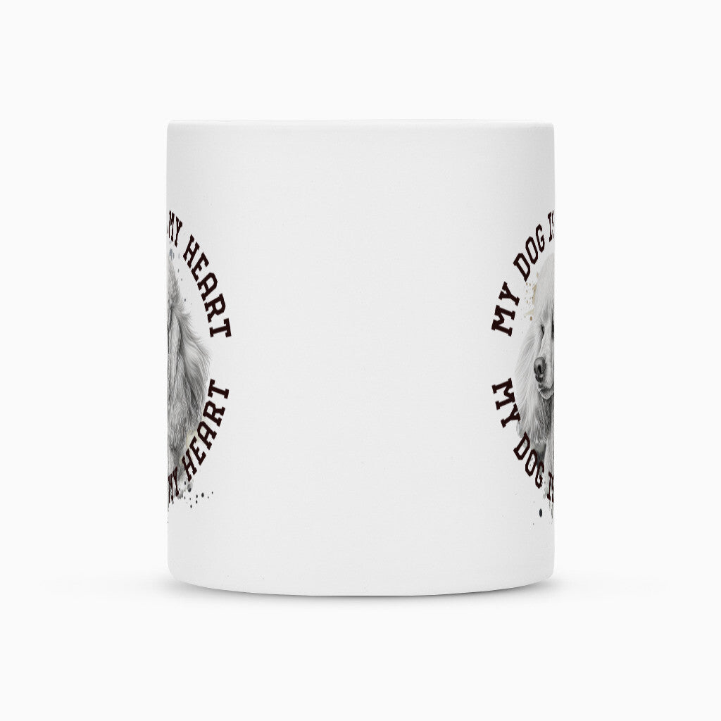 Tasse "Pudel weiß HEART" – hunde-shirt.de