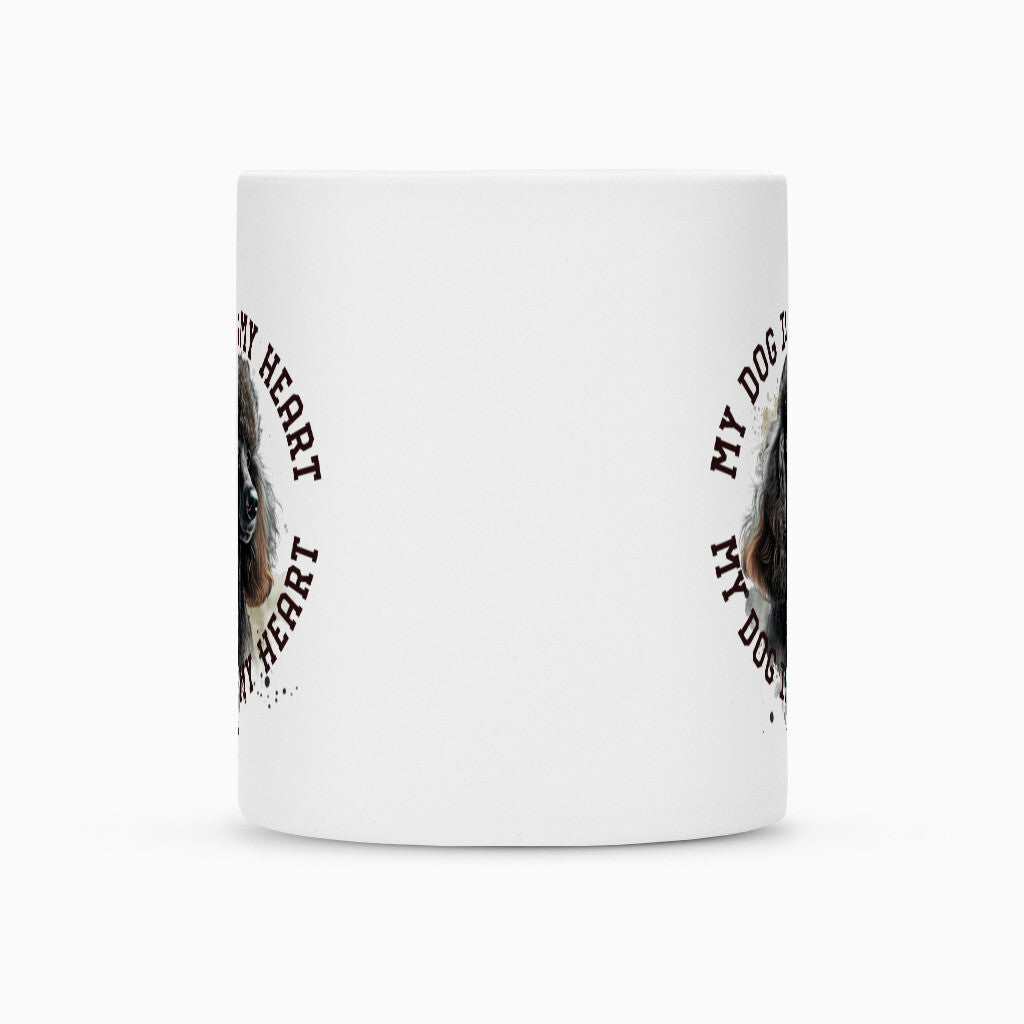 Tasse "Königspudel schwarz HEART" – hunde-shirt.de