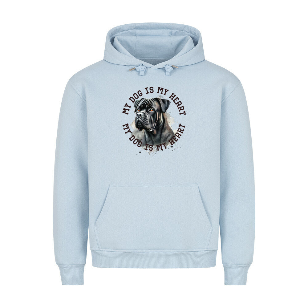 Premium Hoodie "Dogo Canario HEART" Babyblau – hunde-shirt.de