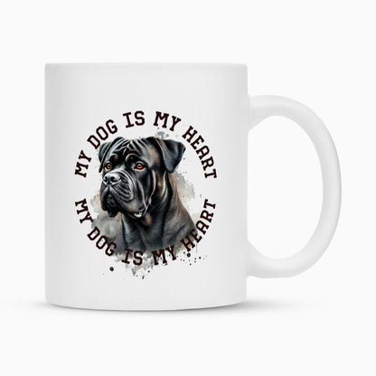 Tasse "Dogo Canario HEART" Weiß – hunde-shirt.de