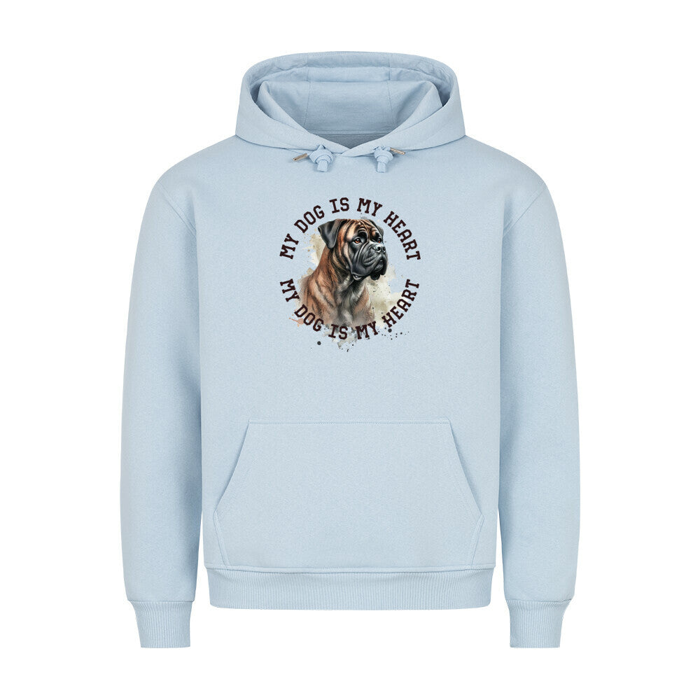 Premium Hoodie "Dogo Canario HEART 2" Babyblau – hunde-shirt.de